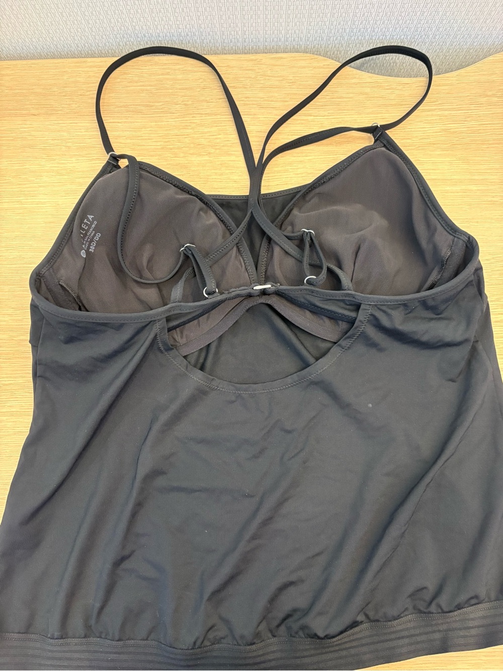 Athleta Black Strappy Tankini Swim Top - Picture 4 of 8